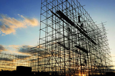 BUILDING SCAFFOLDING WORK